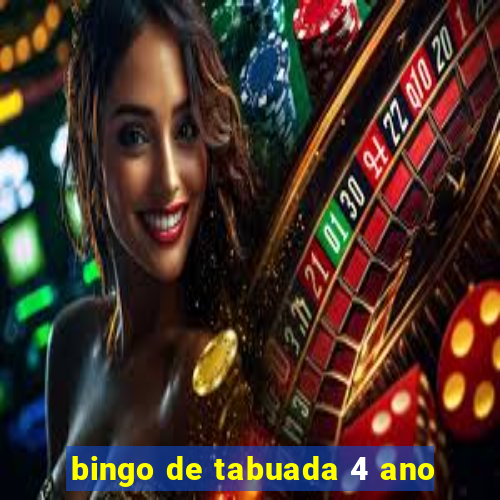 bingo de tabuada 4 ano