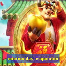 microondas esquentou demais e parou de funcionar