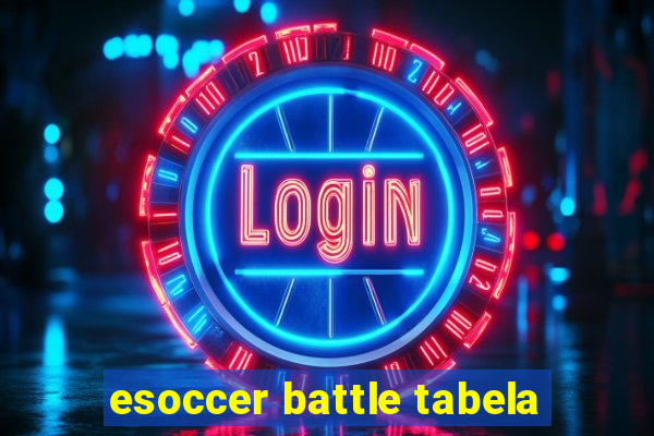 esoccer battle tabela